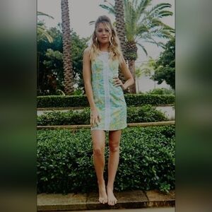 Lilly Pulitzer Sofia Dandelion Yellow Beach Gypsies Lace Shift Dress